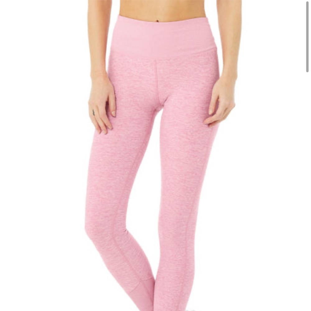 Highwaist Alosoft Lounge Legging in Pink Heather
